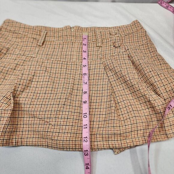 Free People Size 12 Women's Serena Micro Skort Plaid Flanel - Picture 5 of 11